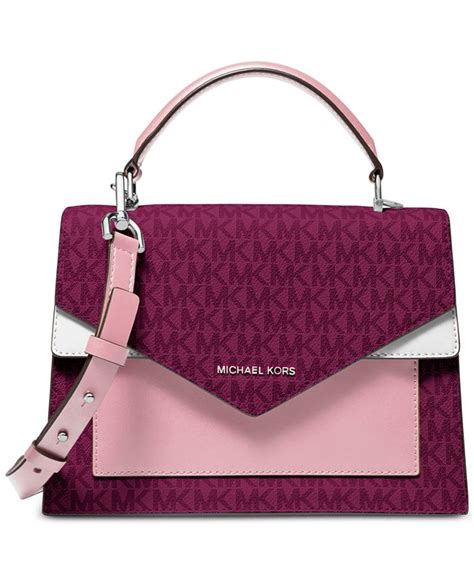 michael michael kors ludlow signature colorblocked satchel|Michael Kors satchels.